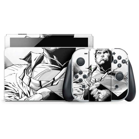 DC Comics Superman Unchained #1 SD Comic Con Variant Cover New 52 Art by Jim Lee Nintendo Switch OLED (2021) Skin